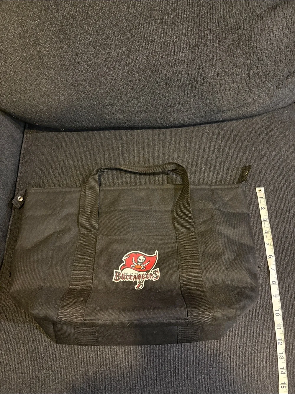 Black Canvas Tote Bag Tampa Bay Buccaneers